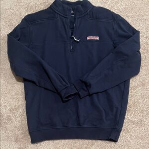 Vineyard Vines Womens Dark Blue Zip-Up Sweater